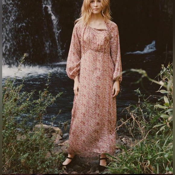 Doen Dresses & Skirts - Doen silk floral maxi size S